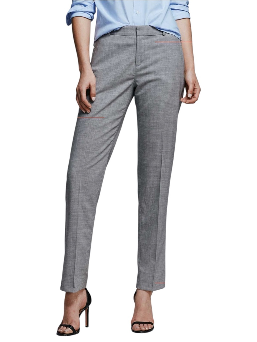 EUC Banana Republic Logan Fit Gray Wool Trouser Pants Size 6